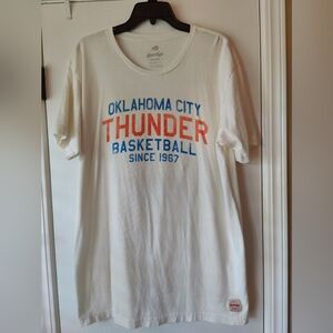 SPORTIQE Mens OKC Thunder Oklahoma City basketball T shirt Size XXL
